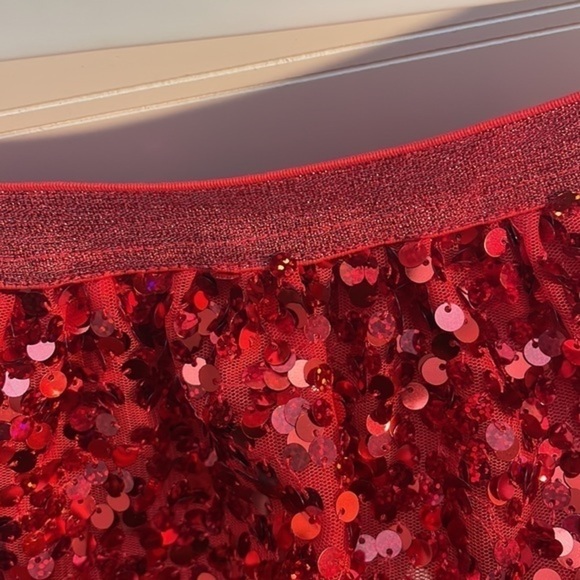 Cat & Jack skirt girls red sequin skirt New Size - Picture 5 of 12